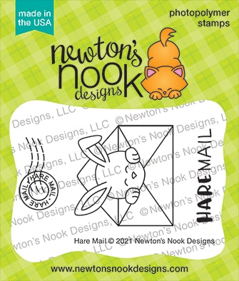 Simon Says Stamp! Newton's Nook Designs HARE MAIL Clear Stamps NN2102S05