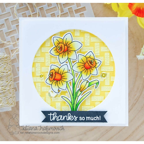 Simon Says Stamp! Newton's Nook Designs DAFFODILS Clear Stamps NN2102S04