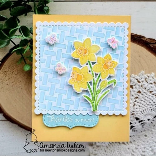 Simon Says Stamp! Newton's Nook Designs DAFFODILS Clear Stamps NN2102S04