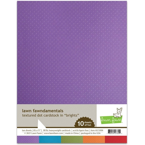 Simon Says Stamp! Lawn Fawn BRIGHTS Textured Dot Cardstock lf2494