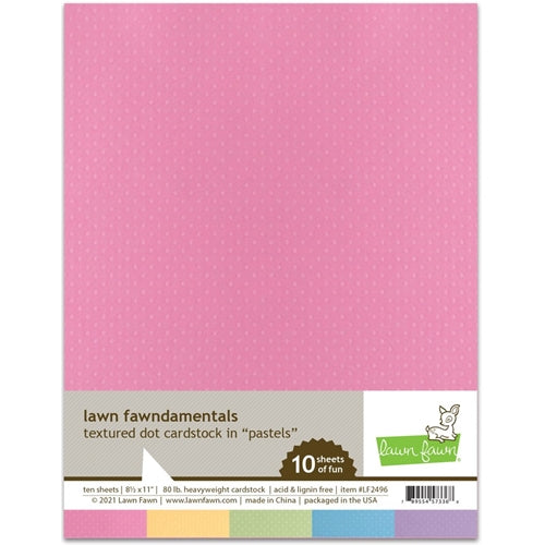 Simon Says Stamp! Lawn Fawn PASTELS Textured Dot Cardstock lf2496