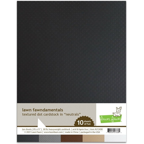 Simon Says Stamp! Lawn Fawn NEUTRALS Textured Dot Cardstock lf2498