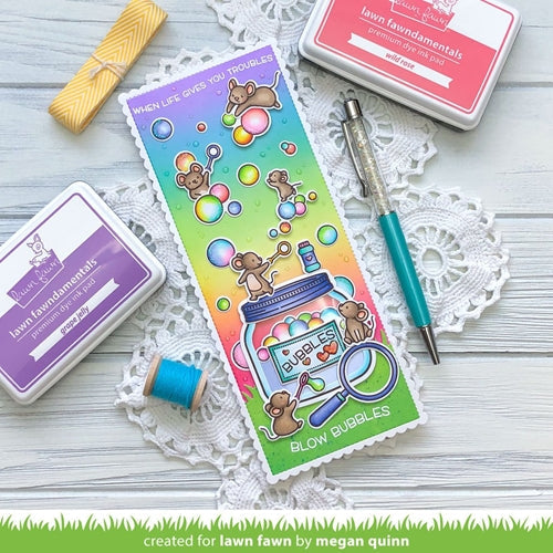 Simon Says Stamp! Lawn Fawn BUBBLES OF JOY Clear Stamps lf2500