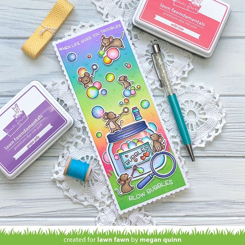 Simon Says Stamp! Lawn Fawn BUBBLES OF JOY Clear Stamps lf2500