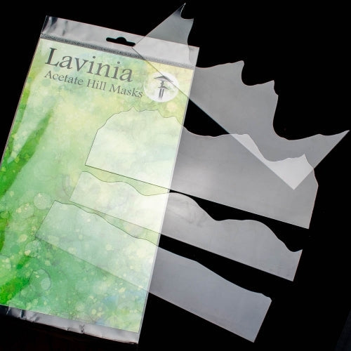 Simon Says Stamp! Lavinia Stamps ACETATE HILL MASK Stencils LAM002