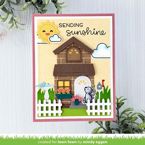 Simon Says Stamp! Lawn Fawn BUILD-A-HOUSE SPRING ADD-ON Die Cuts lf2524