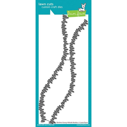 Simon Says Stamp! Lawn Fawn SLIMLINE GRASSY HILLSIDE BORDERS Die Cuts lf2526