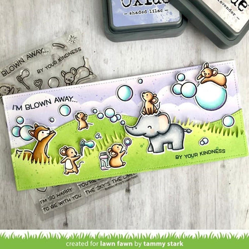 Simon Says Stamp! Lawn Fawn SLIMLINE GRASSY HILLSIDE BORDERS Die Cuts lf2526