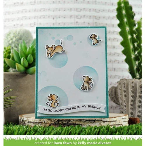 Simon Says Stamp! Lawn Fawn BIG BUBBLES Stencil lf2535