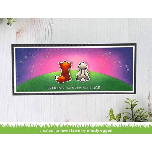 Simon Says Stamp! Lawn Fawn SLIMLINE SIMPLE HILLSIDE Stencils lf2537*