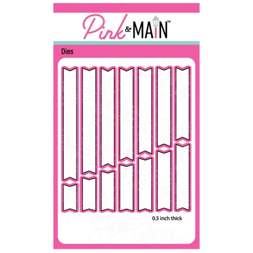 Simon Says Stamp! Pink and Main LARGE SENTIMENT STRIP Dies PNM327