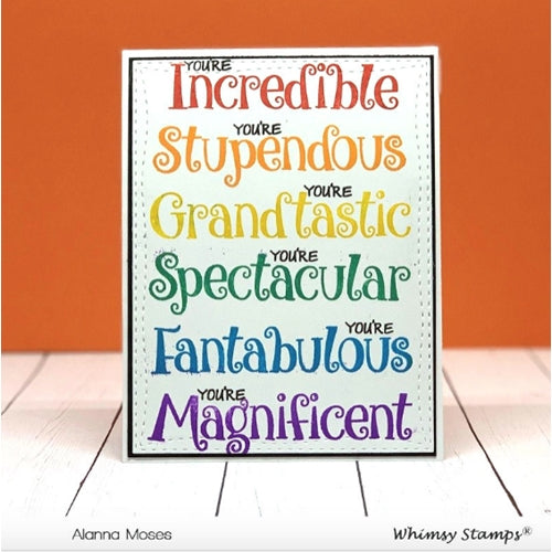 Simon Says Stamp! Whimsy Stamps FANTABULOUS Clear Stamps CWSD364