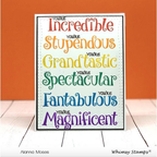 Simon Says Stamp! Whimsy Stamps FANTABULOUS Clear Stamps CWSD364