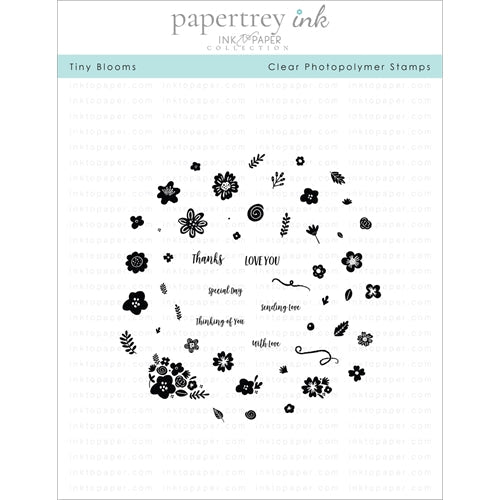 Simon Says Stamp! Papertrey Ink TINY BLOOMS Clear Stamps 1261*