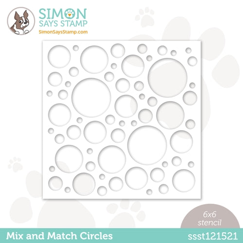 Simon Says Stamp! Simon Says Stamp Stencil MIX AND MATCH CIRCLES ssst121521