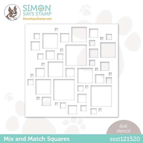 Simon Says Stamp! Simon Says Stamp Stencil MIX AND MATCH SQUARES ssst121520