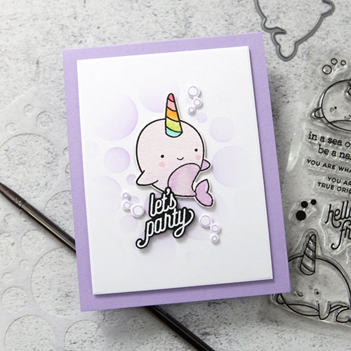 Simon Says Stamp! CZ Design Clear Stamps NARWHAL FRIENDS cz366c Hello Beautiful | color-code:ALT0