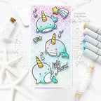 Simon Says Stamp! CZ Design Clear Stamps NARWHAL FRIENDS cz366c Hello Beautiful | color-code:ALT1
