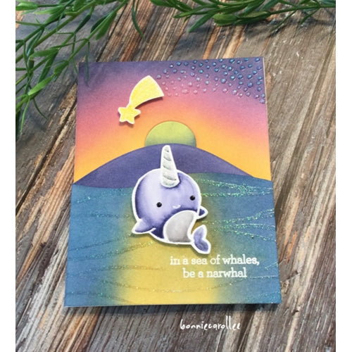 Simon Says Stamp! CZ Design Clear Stamps NARWHAL FRIENDS cz366c Hello Beautiful