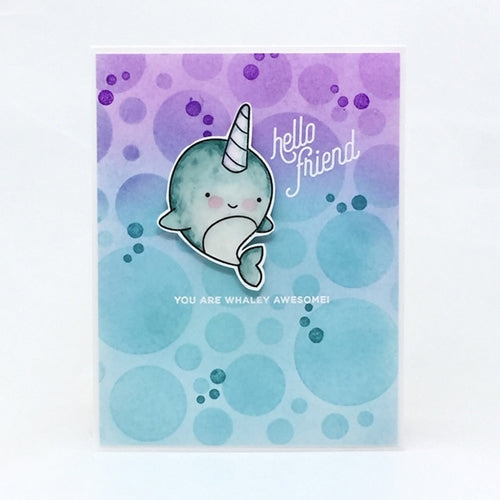 Simon Says Stamp! CZ Design Clear Stamps NARWHAL FRIENDS cz366c Hello Beautiful