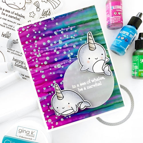 Simon Says Stamp! CZ Design Clear Stamps NARWHAL FRIENDS cz366c Hello Beautiful