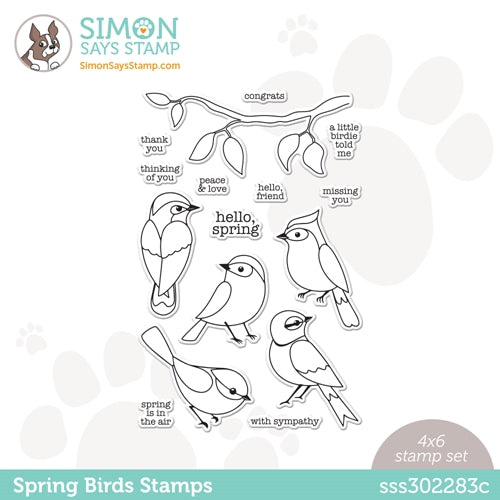 Simon Says Stamp! Simon Says Clear Stamps Beautiful BIRDS sss302283c