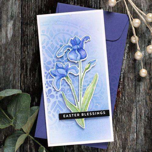 Simon Says Stamp! Simon Says Clear Stamps SKETCH IRIS sss302256c *