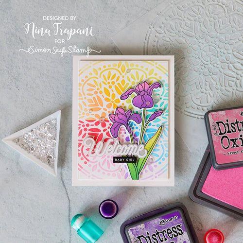 Simon Says Stamp! Simon Says Clear Stamps SKETCH IRIS sss302256c *