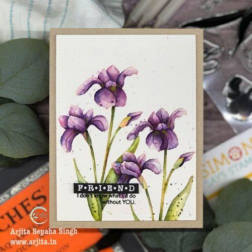 Simon Says Stamp! Simon Says Clear Stamps SKETCH IRIS sss302256c *