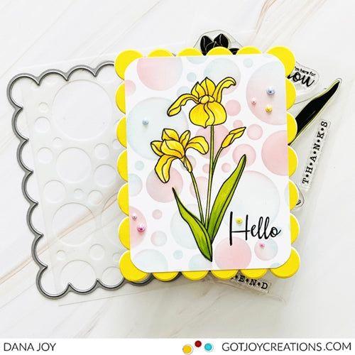 Simon Says Stamp! Simon Says Clear Stamps SKETCH IRIS sss302256c *