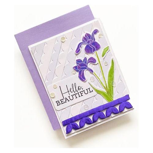Simon Says Stamp! Simon Says Clear Stamps SKETCH IRIS sss302256c *