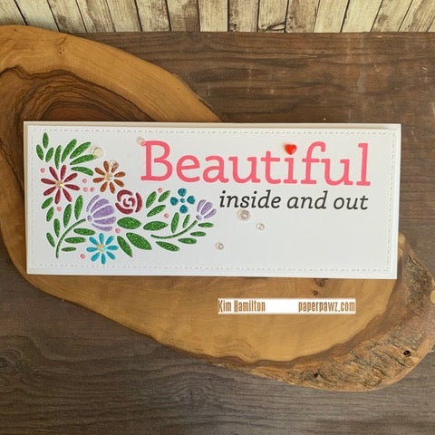Simon Says Stamp! Simon Says Clear Stamps SLIMLINE BEAUTIFUL YOU sss202289 | color-code:ALT3
