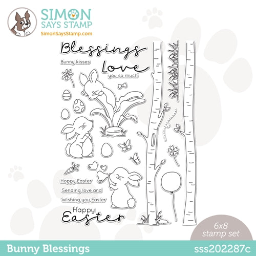 Simon Says Stamp! Simon Says Clear Stamps BUNNY BLESSINGS sss202287c