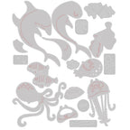 Simon Says Stamp! Tim Holtz Sizzix UNDER THE SEA 1 Colorize Thinlits Dies 665377