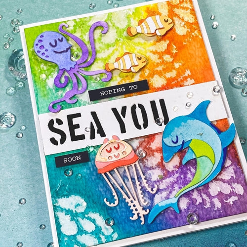 Simon Says Stamp! Tim Holtz Sizzix UNDER THE SEA 1 Colorize Thinlits Dies 665377