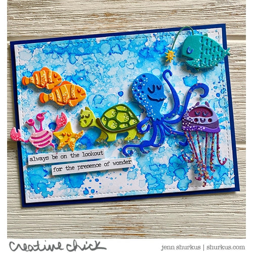 Simon Says Stamp! Tim Holtz Sizzix UNDER THE SEA 1 Colorize Thinlits Dies 665377