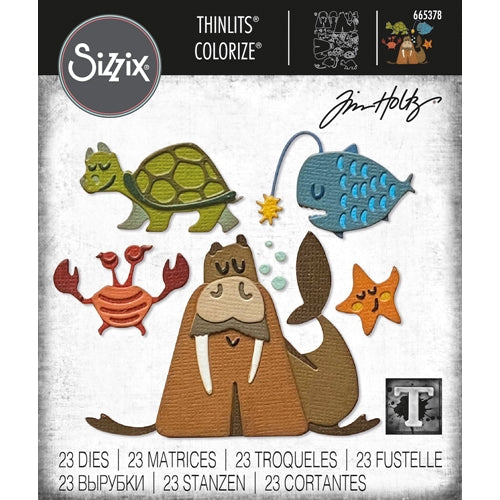 Simon Says Stamp! Tim Holtz Sizzix UNDER THE SEA 2 Colorize Thinlits Dies 665378