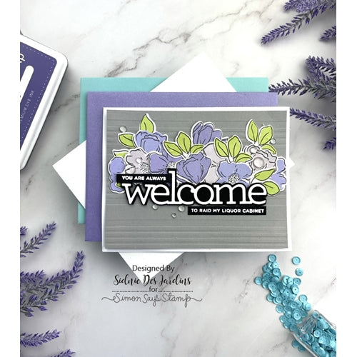 Simon Says Stamp! CZ Design Clear Stamps WELCOMING cz367c Hello Beautiful | color-code:ALT2