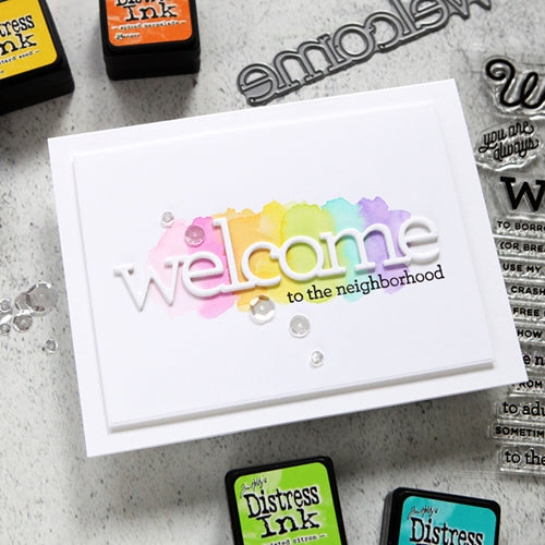 Simon Says Stamp! CZ Design Clear Stamps WELCOMING cz367c Hello Beautiful | color-code:ALT6