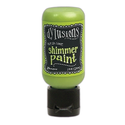 Simon Says Stamp! Ranger Dylusions 1oz FRESH LIME Shimmer Paint dyu74410