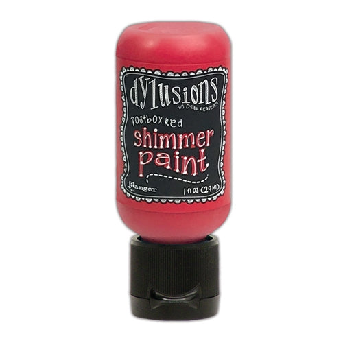 Simon Says Stamp! Ranger Dylusions 1oz POSTBOX RED Shimmer Paint dyu74458