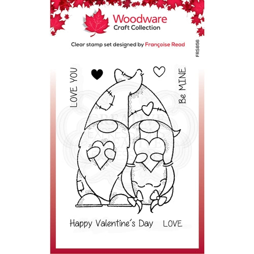 Simon Says Stamp! Woodware Craft Collection VALENTINE GNOME Clear Stamps frs846