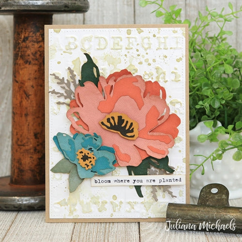 Simon Says Stamp! Tim Holtz Sizzix BRUSHSTROKE FLOWERS 3 Thinlits Dies 665360
