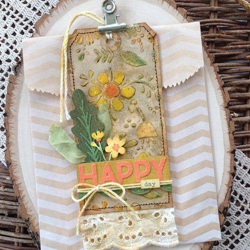 Simon Says Stamp! Tim Holtz Sizzix FOLK FLOWERS Thinlits Dies 665363