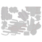 Simon Says Stamp! Tim Holtz Sizzix FUNKY CACTUS Thinlits Dies 665365
