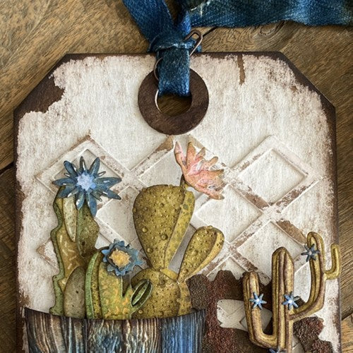 Simon Says Stamp! Tim Holtz Sizzix FUNKY CACTUS Thinlits Dies 665365 | color-code:ALT7