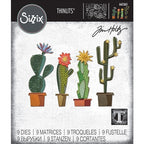 Simon Says Stamp! Tim Holtz Sizzix FUNKY CACTUS Thinlits Dies 665365