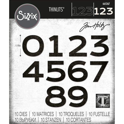 Simon Says Stamp! Tim Holtz Sizzix COUNTDOWN Thinlits Dies 665367