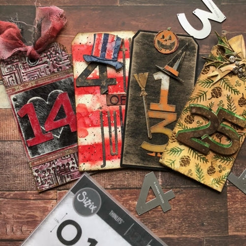 Simon Says Stamp! Tim Holtz Sizzix COUNTDOWN Thinlits Dies 665367