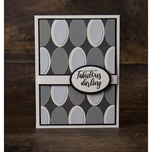 Simon Says Stamp! Tim Holtz Sizzix Framelits STACKED TILES OVALS Dies 665368
